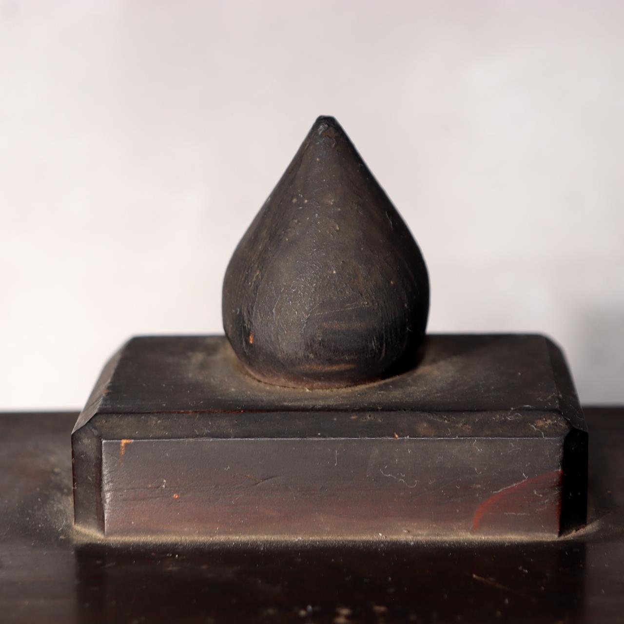 Japanese Shinto Inari Fox Statues with Wooden Zushi Shrine Edo Period Japan15