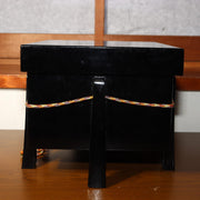 Japanese Samurai Kabuto Helmet Ornament with Stand & Black lacquer Box May Doll20