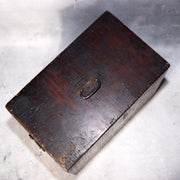 Japanese Antique wooden Kake Suzuribako inkstone box Funa Tansu drawer WBX3345