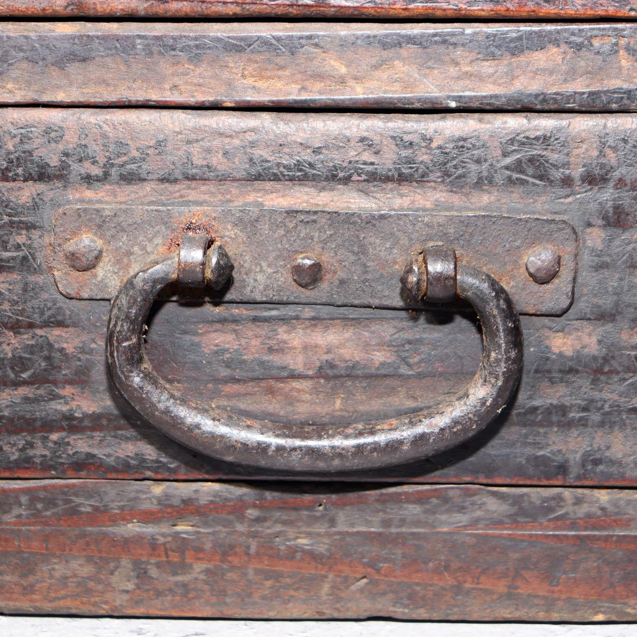 Japanese Antique wooden Kake Suzuribako inkstone box Funa Tansu drawer WBX33411