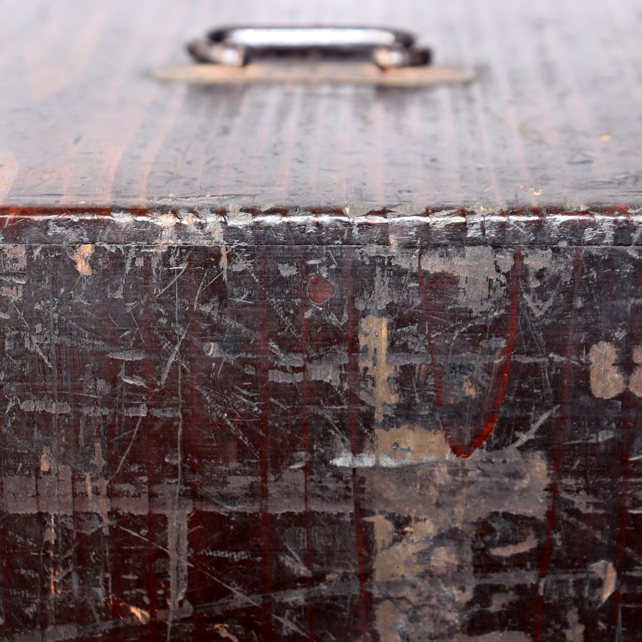 Japanese Antique wooden Kake Suzuribako inkstone box Funa Tansu drawer WBX33413