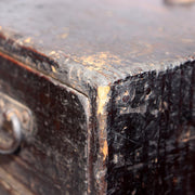 Japanese Antique wooden Kake Suzuribako inkstone box Funa Tansu drawer WBX33415