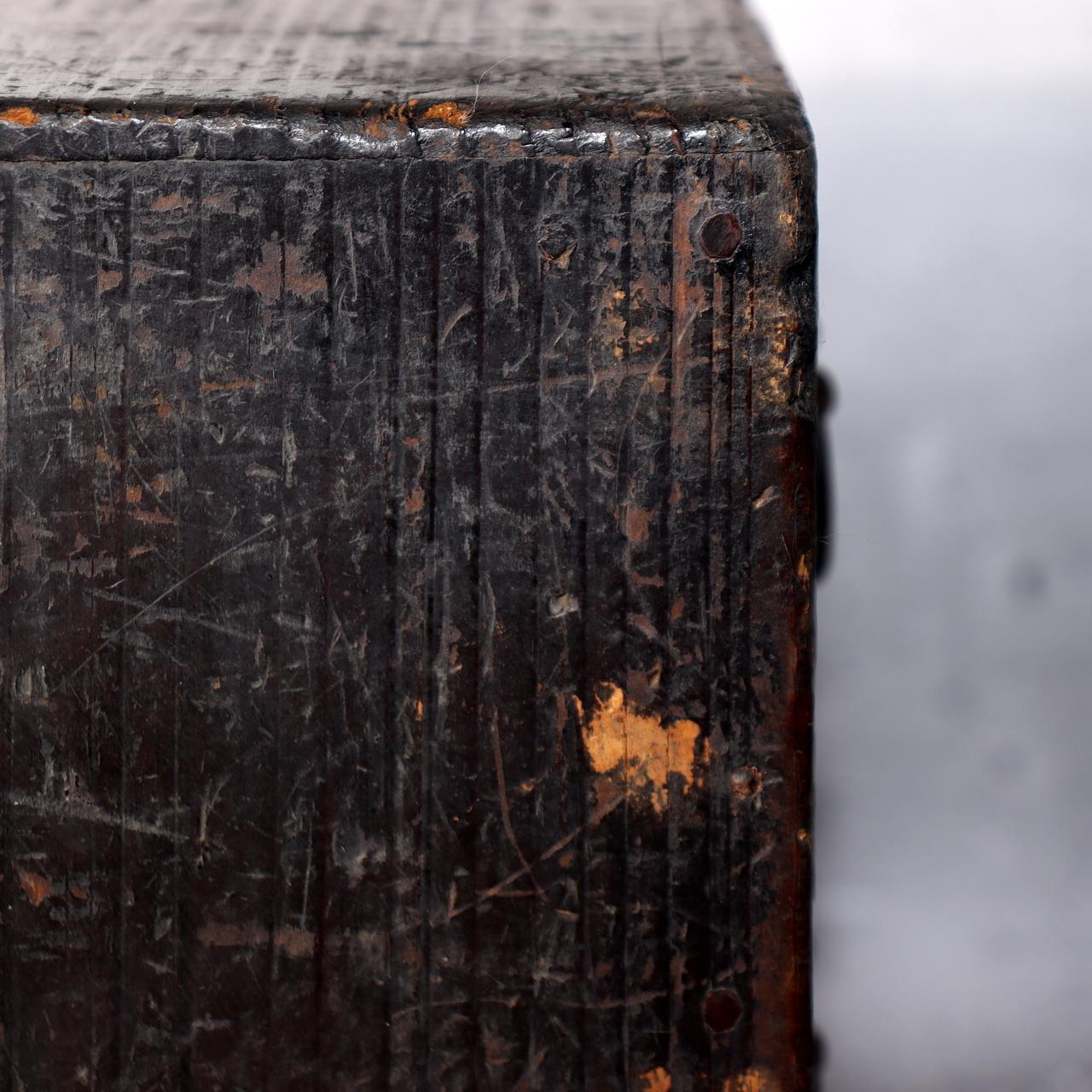 Japanese Antique wooden Kake Suzuribako inkstone box Funa Tansu drawer WBX33419