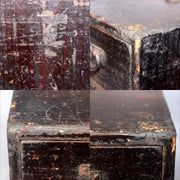 Japanese Antique wooden Kake Suzuribako inkstone box Funa Tansu drawer WBX3348