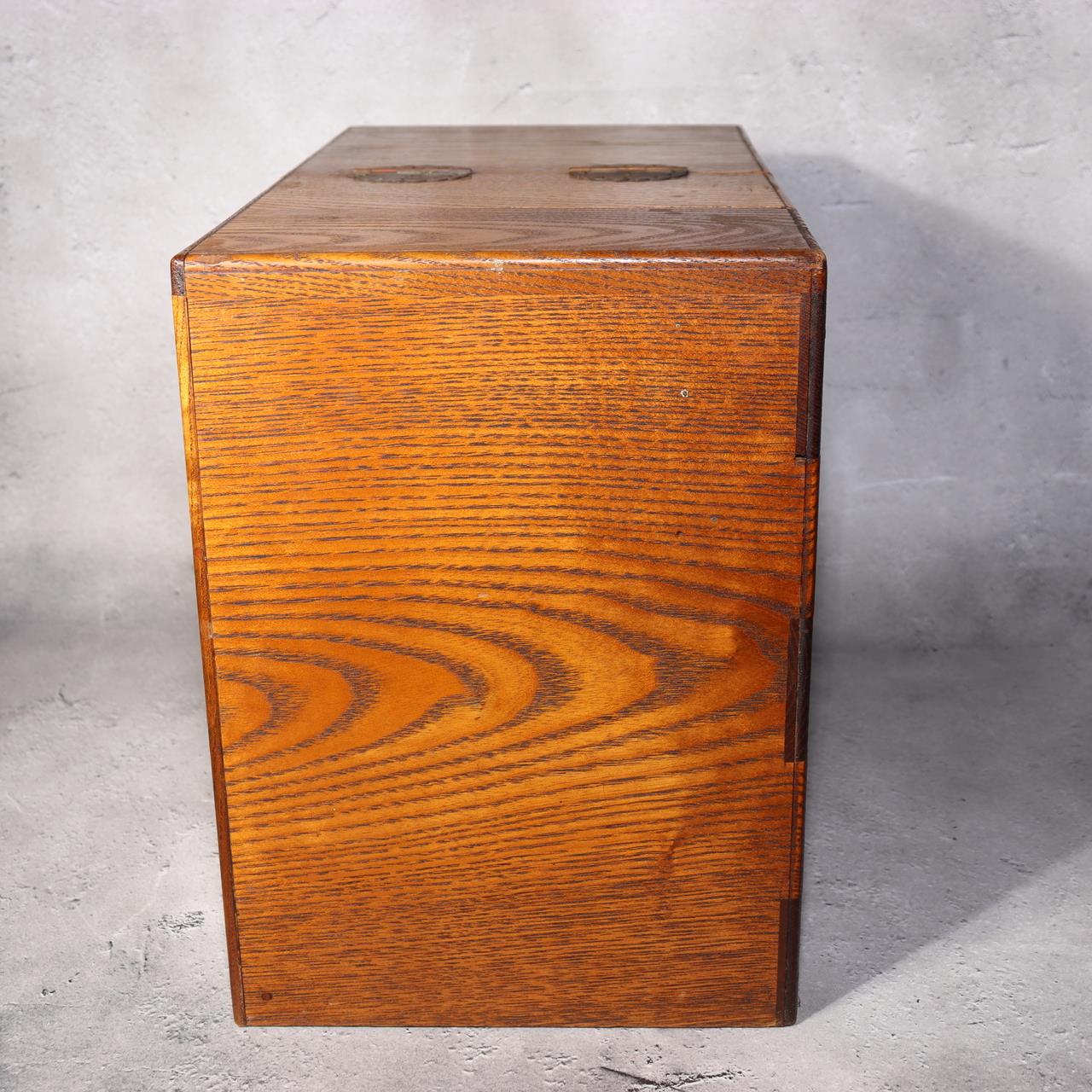 Japanese Vintage Wooden Sewing Box Haribako Tansu Chest Drawers Craft Storage1