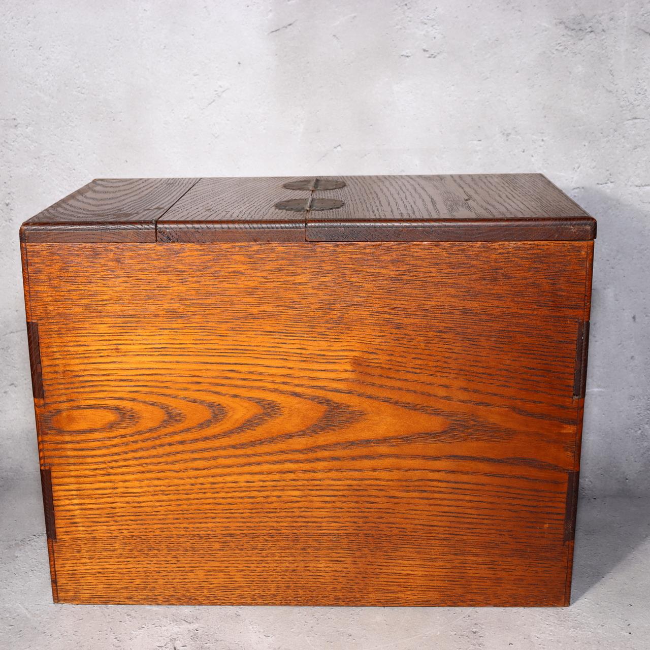 Japanese Vintage Wooden Sewing Box Haribako Tansu Chest Drawers Craft Storage2