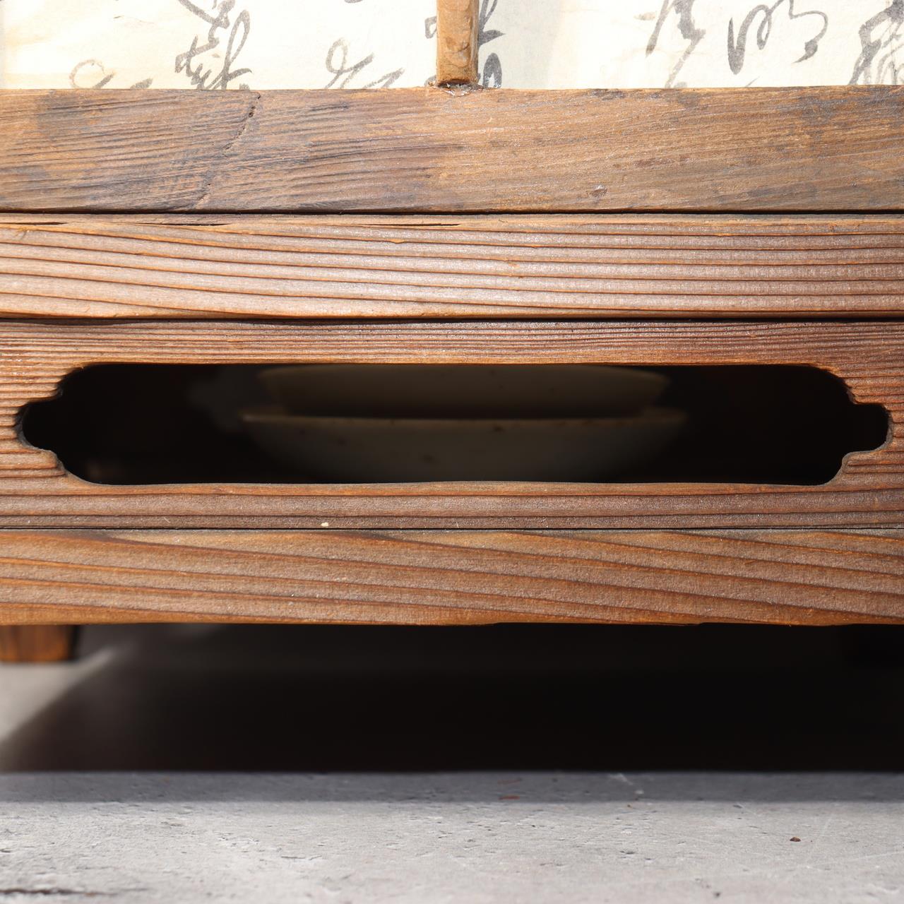 Japanese Wooden Lantern Toro Shinto Shrine Temple Cedar WO48413