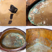 Japanese Wooden Hibachi Brazier Hand-Carved Cat, Lion, Daruma & Noh Mask WO4858