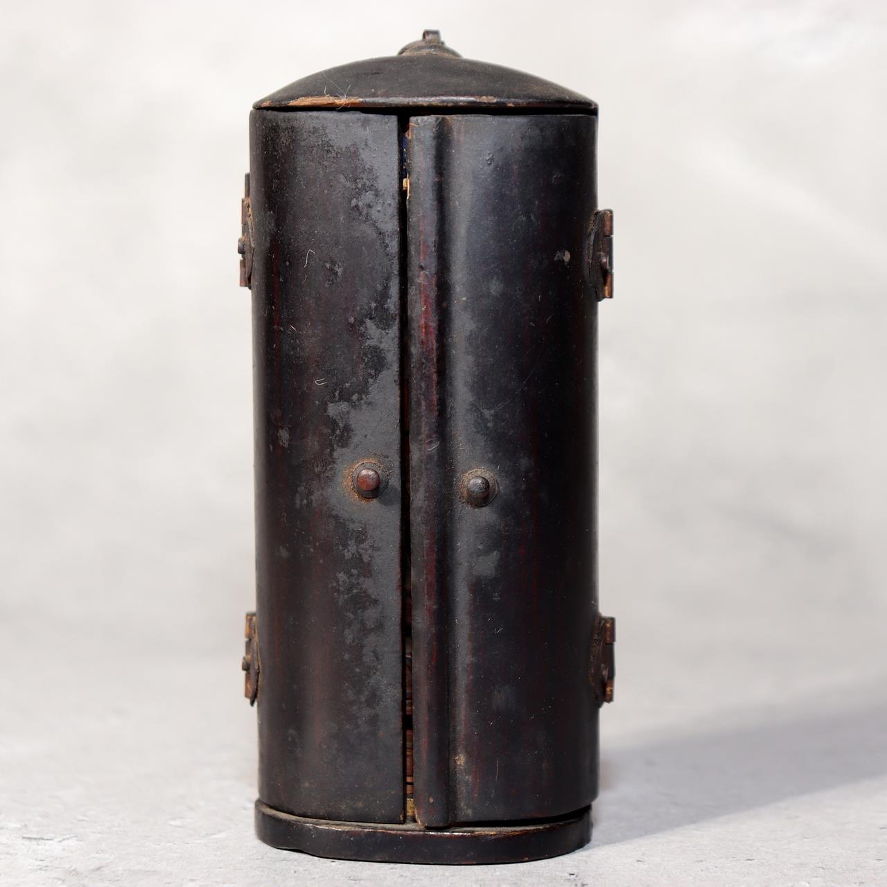 Japanese Wooden Amitabha Buddha Statue Amida Nyorai Zushi WB1981