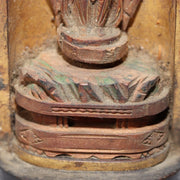 Japanese Wooden Amitabha Buddha Statue Amida Nyorai Zushi WB1989