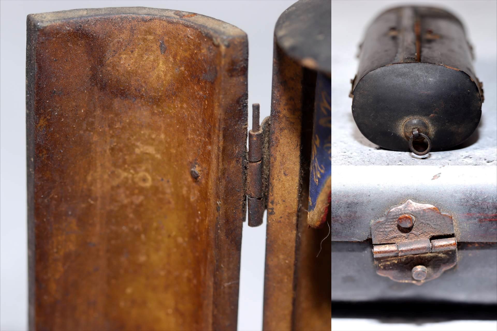 Japanese Wooden Amitabha Buddha Statue Amida Nyorai Zushi WB1986