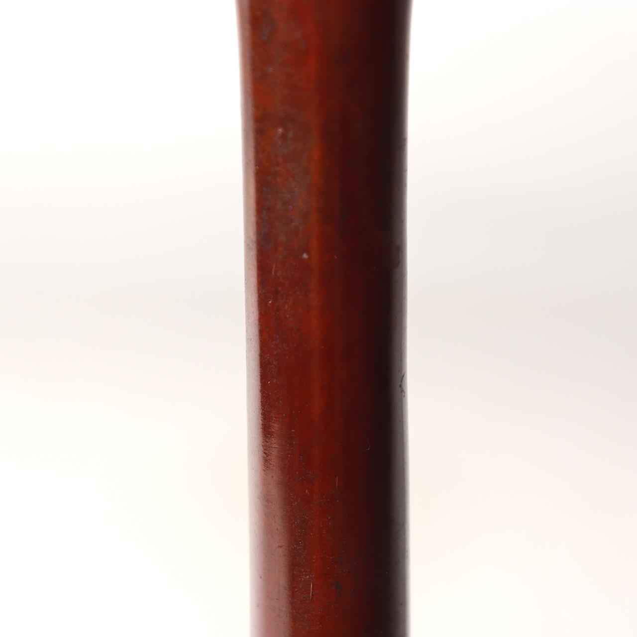 Japanese Vintage Cast Bronze Flower Vase Koshiyama Osaka Shobido Signed BV659-17