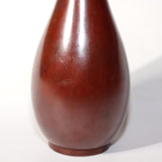 Japanese Vintage Cast Bronze Flower Vase Koshiyama Osaka Shobido Signed BV659-19