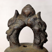 Japanese Antique Bronze Temple Bell Shinto Buddhist Taisho Period Shrine Suzu5