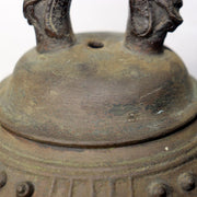 Japanese Antique Bronze Temple Bell Shinto Buddhist Taisho Period Shrine Suzu10