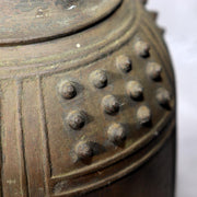 Japanese Antique Bronze Temple Bell Shinto Buddhist Taisho Period Shrine Suzu12