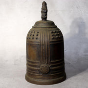 Japanese Antique Bronze Temple Bell Shinto Buddhist Taisho Period Shrine Suzu1