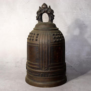 Japanese Antique Bronze Temple Bell Shinto Buddhist Taisho Period Shrine Suzu2