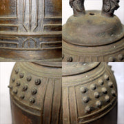 Japanese Antique Bronze Temple Bell Shinto Buddhist Taisho Period Shrine Suzu6