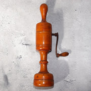 Japanese Vintage Wooden Hand Crank Tool Manual Massager Showa Era Craft VG4101