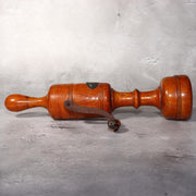 Japanese Vintage Wooden Hand Crank Tool Manual Massager Showa Era Craft VG4104