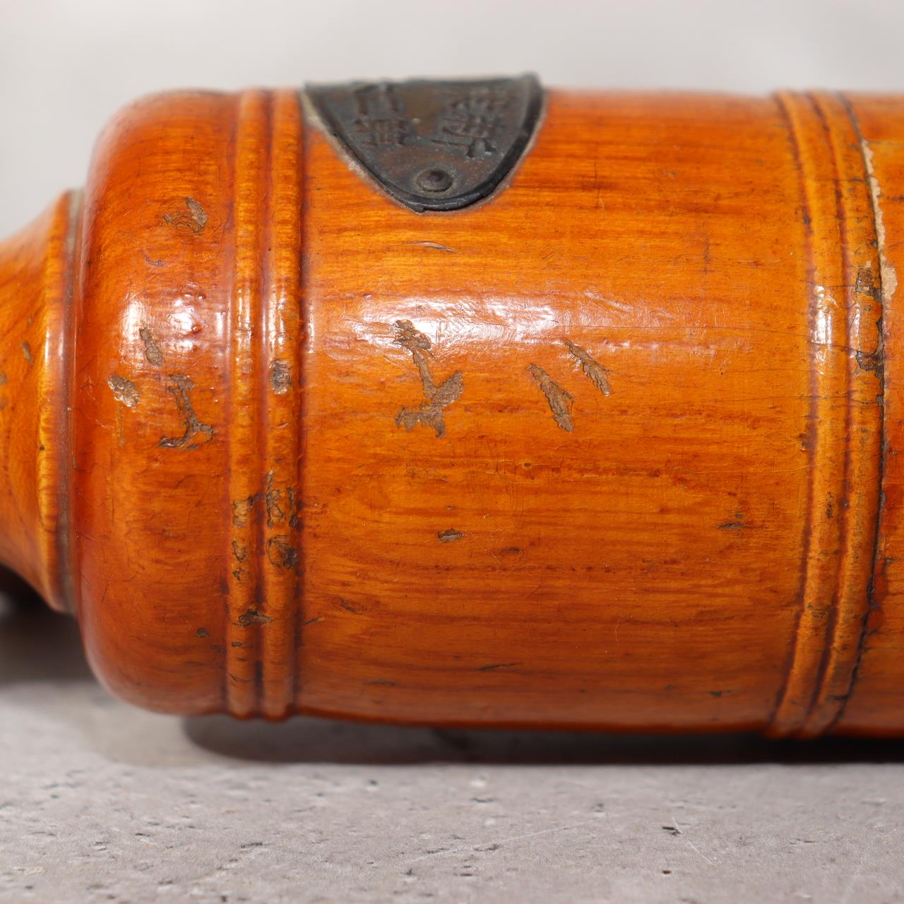 Japanese Vintage Wooden Hand Crank Tool Manual Massager Showa Era Craft VG41010