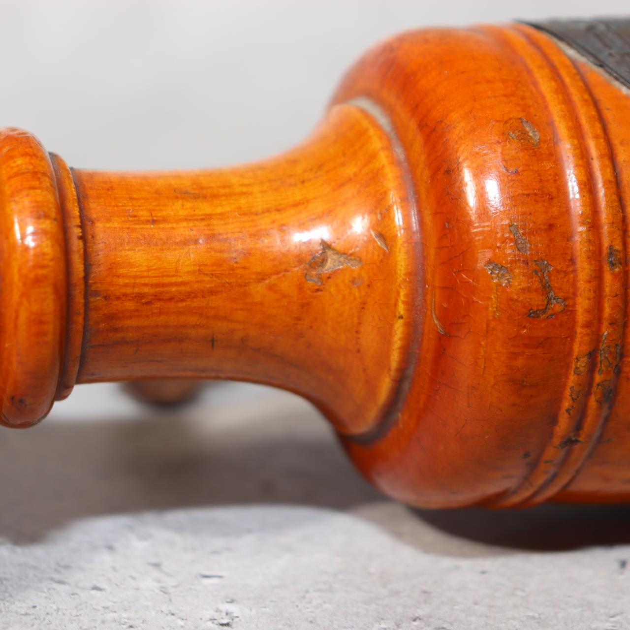 Japanese Vintage Wooden Hand Crank Tool Manual Massager Showa Era Craft VG41013