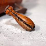 Japanese Vintage Wooden Hand Crank Tool Manual Massager Showa Era Craft VG4106