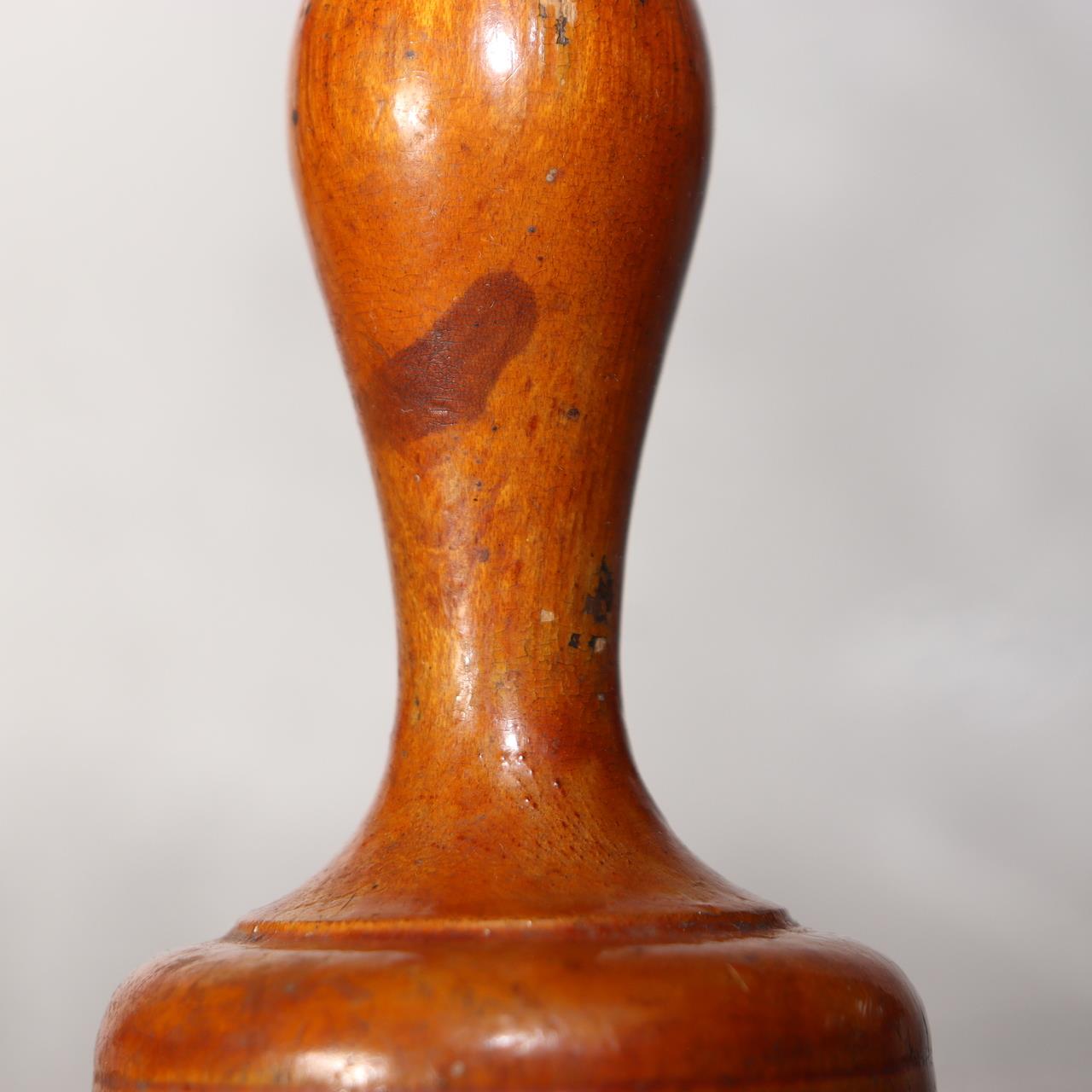 Japanese Vintage Wooden Hand Crank Tool Manual Massager Showa Era Craft VG41016