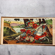 Japanese Print Book Yamato Sakura Samurai History Illustrated Story ASO4176