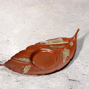 Japanese Bronze Silver Leaf Plates by Yoshimitsu Nishimura Takaoka doki w box3