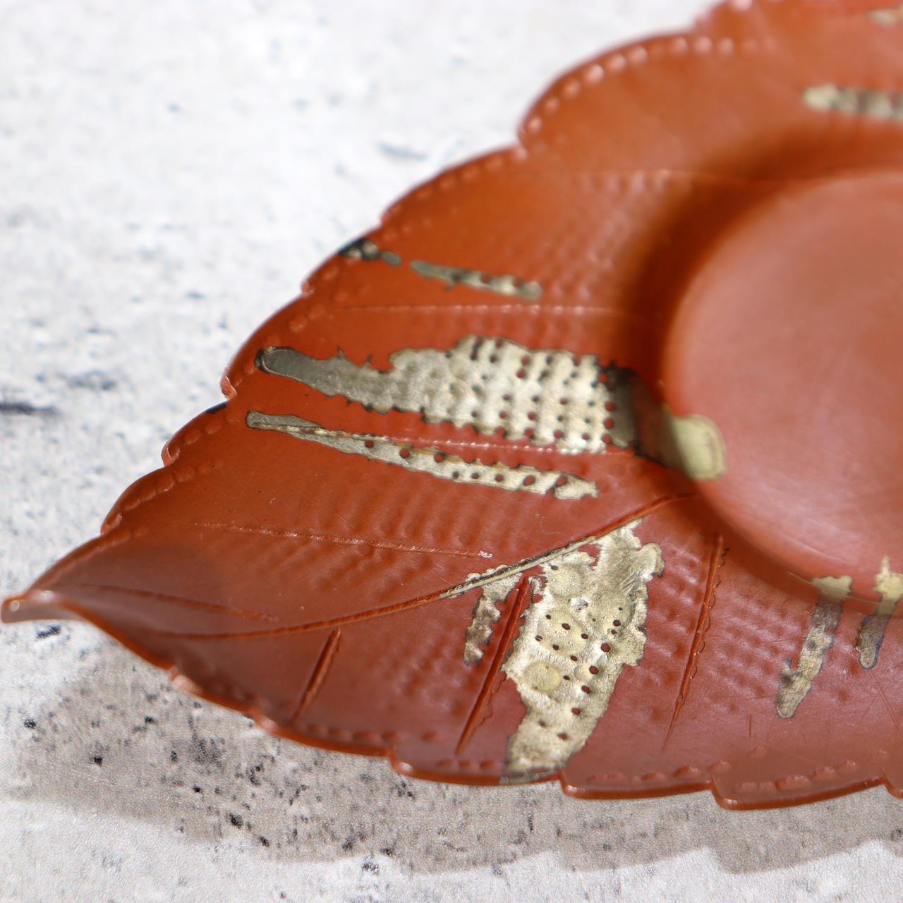 Japanese Bronze Silver Leaf Plates by Yoshimitsu Nishimura Takaoka doki w box5