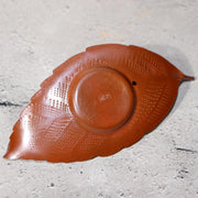 Japanese Bronze Silver Leaf Plates by Yoshimitsu Nishimura Takaoka doki w box7