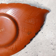 Japanese Bronze Silver Leaf Plates by Yoshimitsu Nishimura Takaoka doki w box11