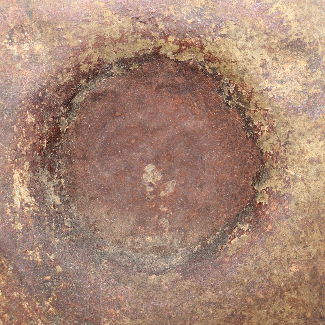 Japanese Antique Iron Gong (Dora)  Signed Ritual Mallet Yamagata Nanyo Kisshoten11