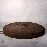 Japanese Antique Iron Gong (Dora)  Signed Ritual Mallet Yamagata Nanyo Kisshoten3