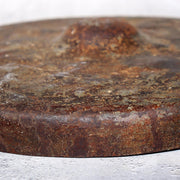 Japanese Antique Iron Gong (Dora)  Signed Ritual Mallet Yamagata Nanyo Kisshoten17