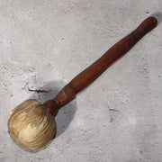 Japanese Antique Iron Gong (Dora)  Signed Ritual Mallet Yamagata Nanyo Kisshoten6