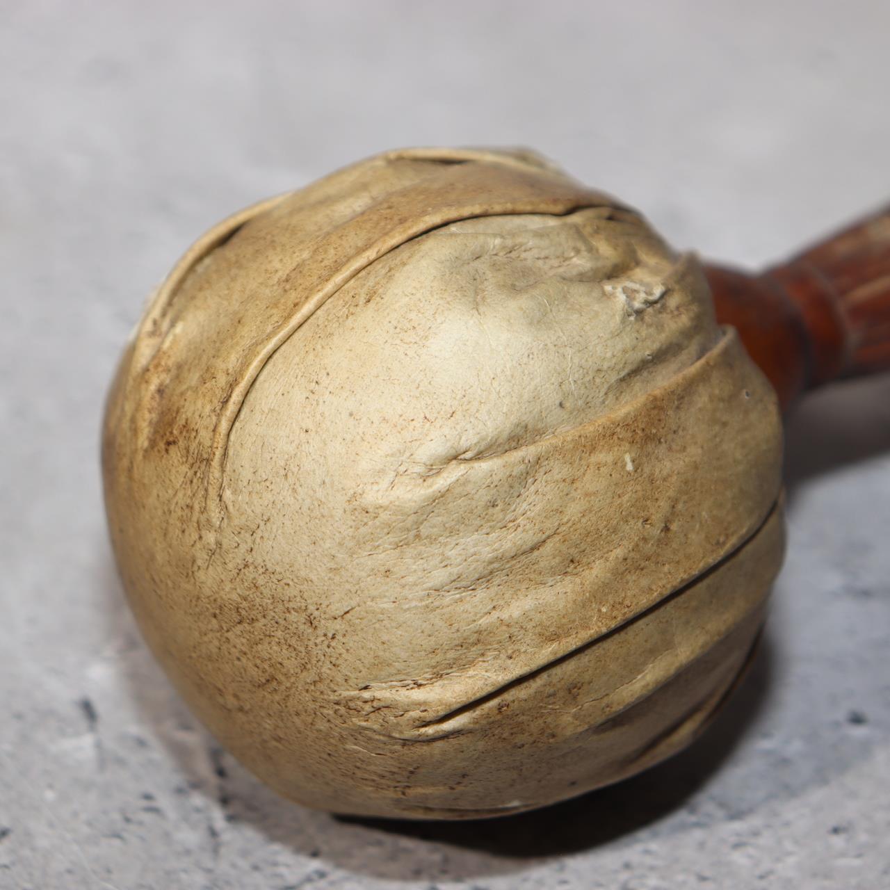 Japanese Antique Iron Gong (Dora)  Signed Ritual Mallet Yamagata Nanyo Kisshoten18