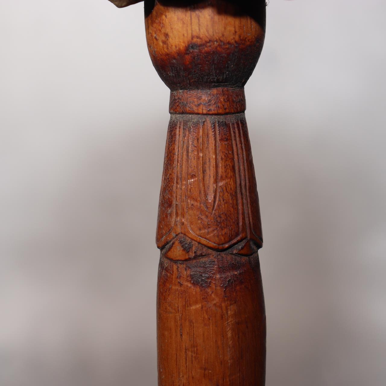 Japanese Antique Iron Gong (Dora)  Signed Ritual Mallet Yamagata Nanyo Kisshoten20