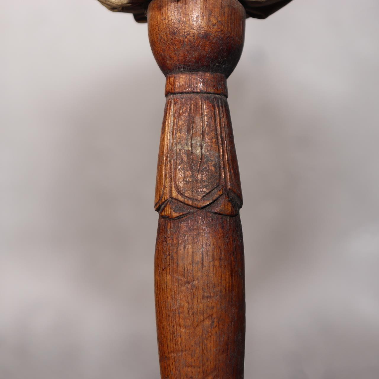 Japanese Antique Iron Gong (Dora)  Signed Ritual Mallet Yamagata Nanyo Kisshoten21