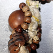 Japanese Antique Large Ritual Prayer Beads Counting Box Juzu Buddhist Set BT24211