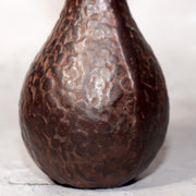 Japanese Bronze Gourd Shaped Vase by Tsunetaro Futagami with Stand Signed15