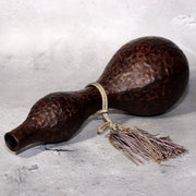 Japanese Bronze Gourd Shaped Vase by Tsunetaro Futagami with Stand Signed16