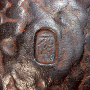 Japanese Bronze Gourd Shaped Vase by Tsunetaro Futagami with Stand Signed6