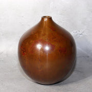 Japanese Bronze Flower Vase by Yoshihisa Hasegawa Signed with Box BV6961
