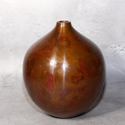 Japanese Bronze Flower Vase by Yoshihisa Hasegawa Signed with Box BV6964