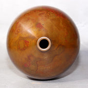 Japanese Bronze Flower Vase by Yoshihisa Hasegawa Signed with Box BV6965