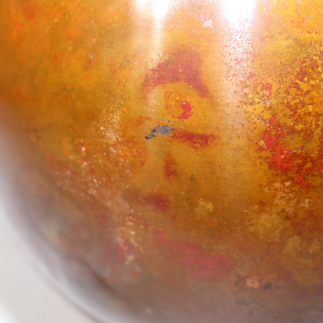 Japanese Bronze Flower Vase by Yoshihisa Hasegawa Signed with Box BV69614