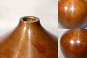 Japanese Bronze Flower Vase by Yoshihisa Hasegawa Signed with Box BV6968